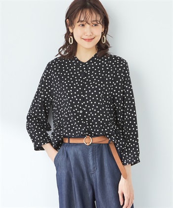 DECOY ドットプリントブラウス_variationthumb_2