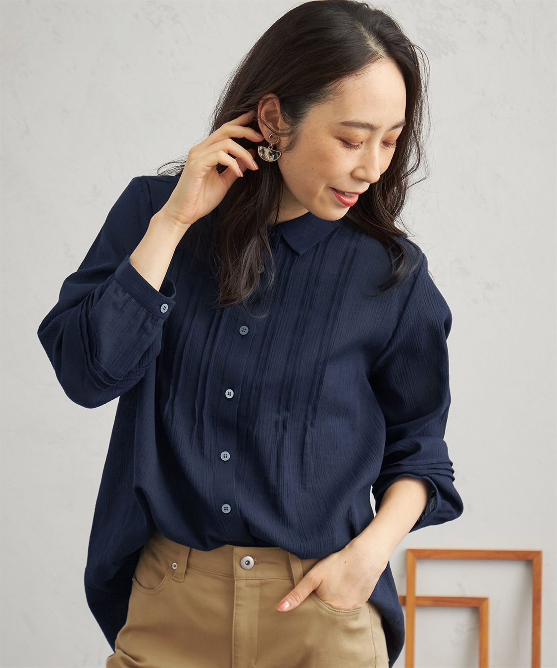 DECOY ギャザーブラウス_main