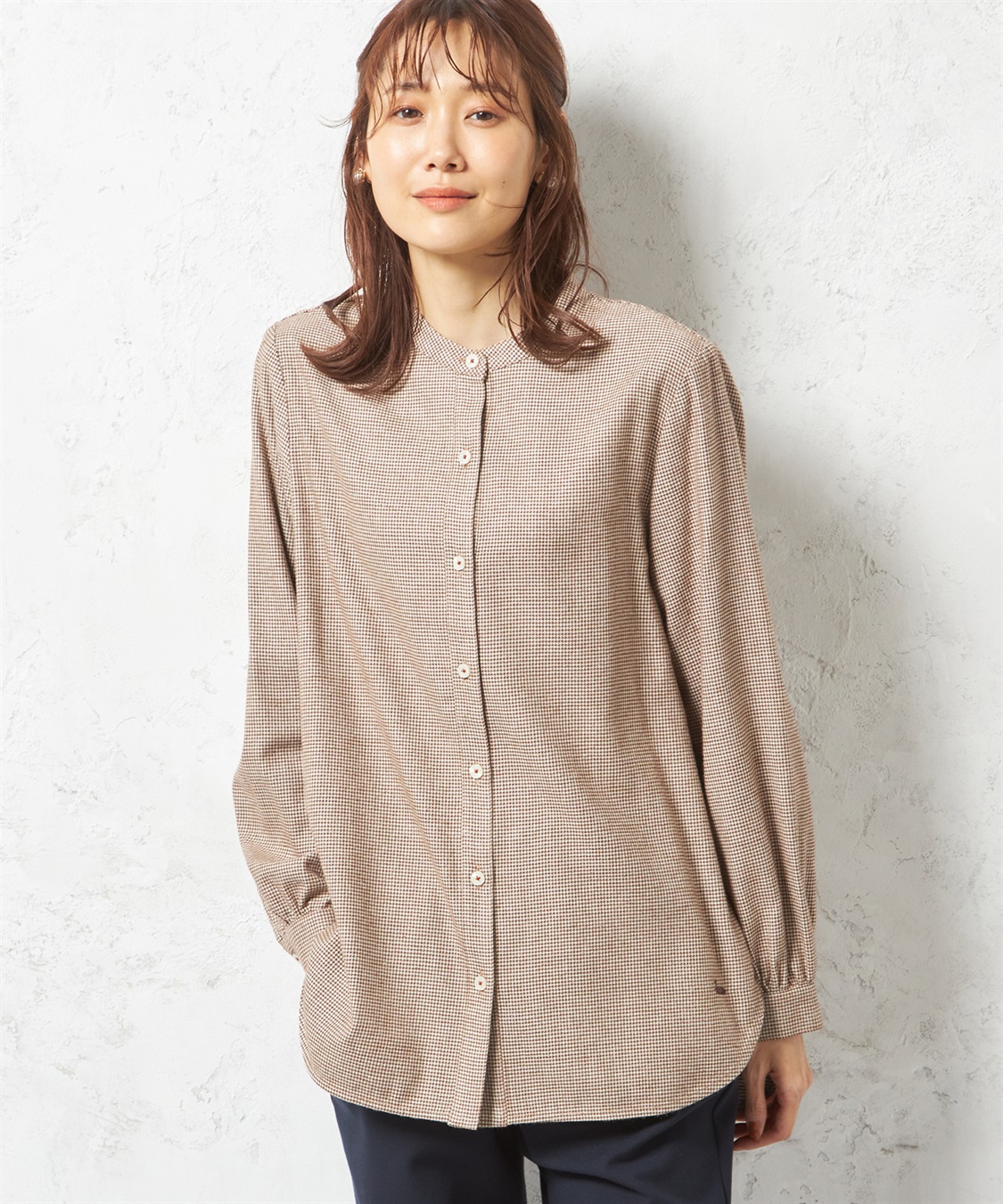 DECOY バンドカラーシャツ_main