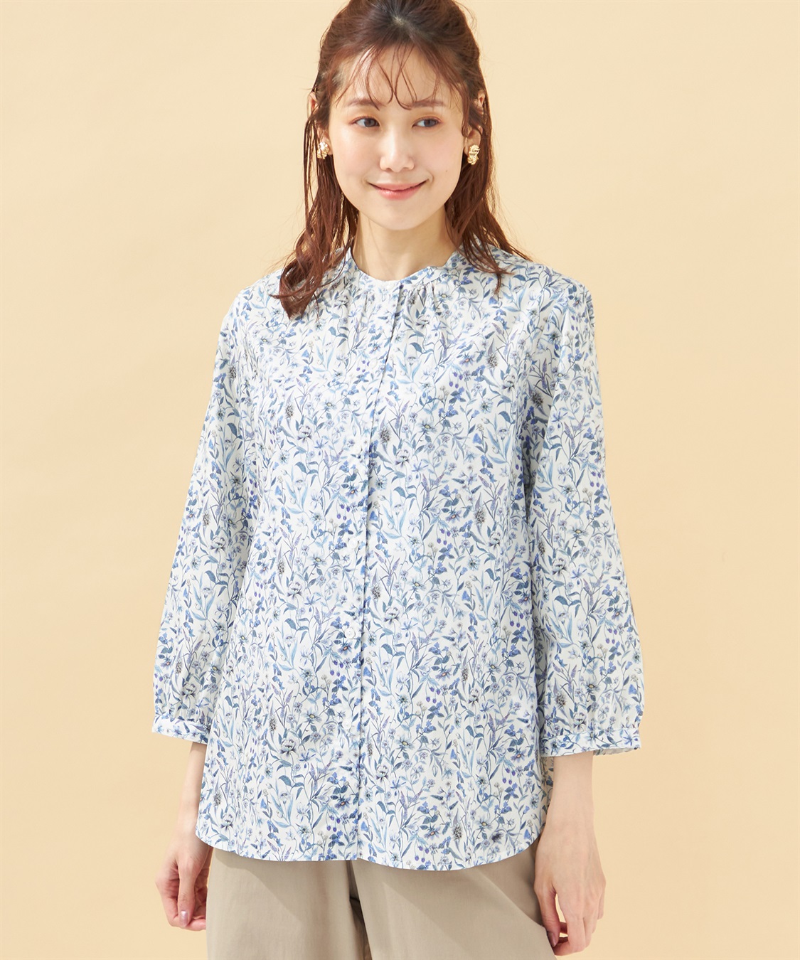 DECOY リバティプリントブラウス_variation_2