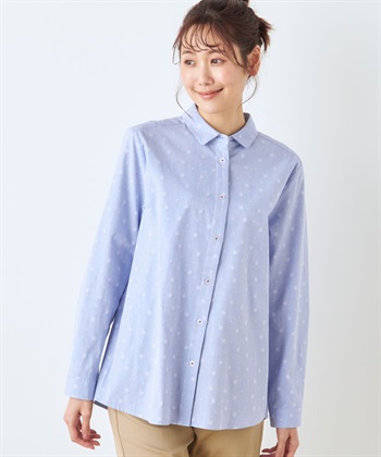 DECOY 【オーガニックコットン】【UV対策】ジャガードブラウス_variationthumb_1