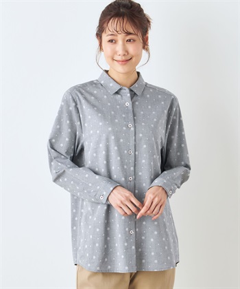 DECOY 【オーガニックコットン】【UV対策】ジャガードブラウス_variationthumb_2