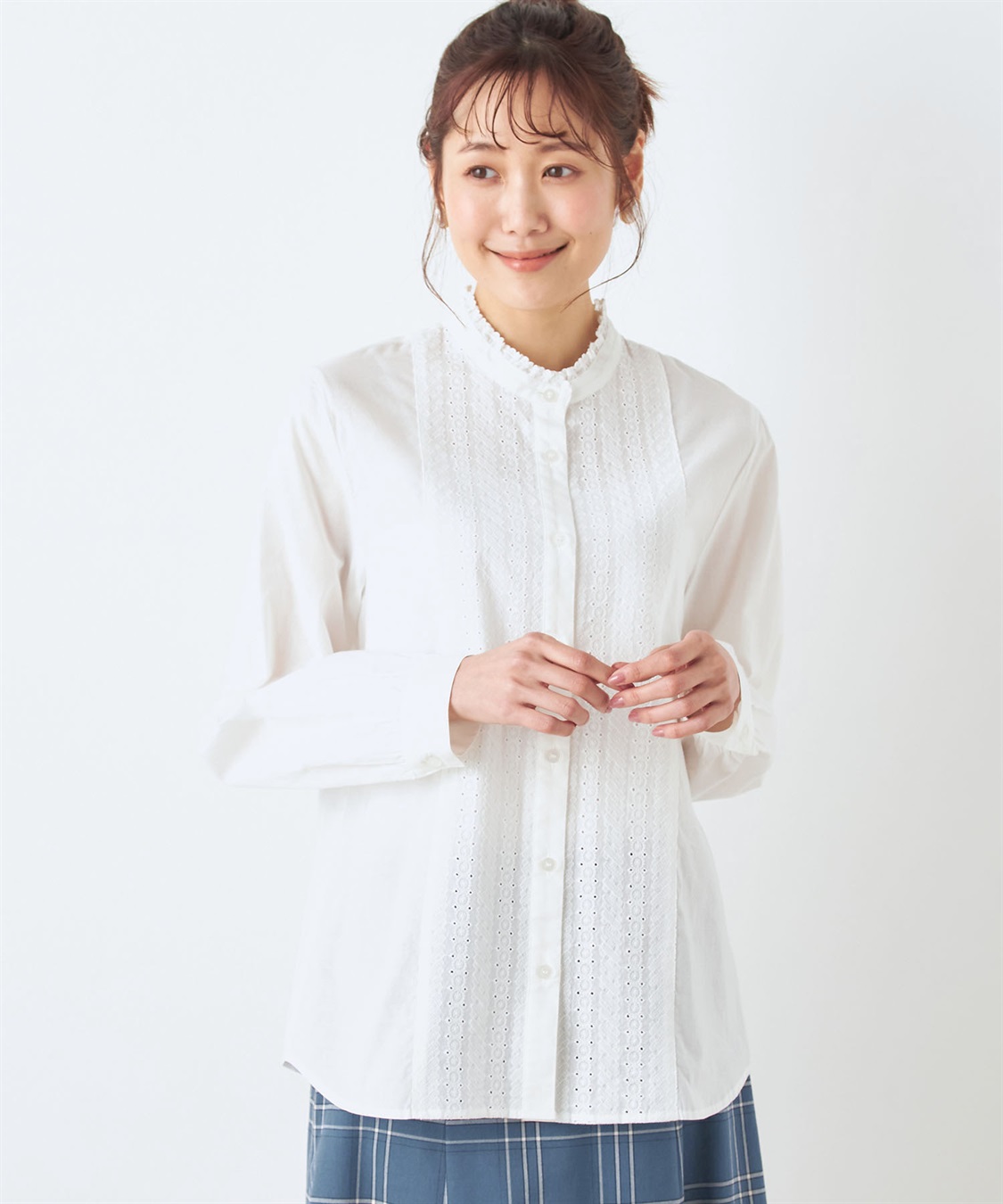 DECOY レースフリルブラウス_main