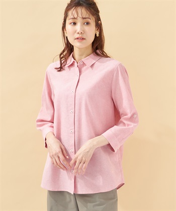 DECOY 【イージーケア】コットンリネンシャツ_variationthumb_1