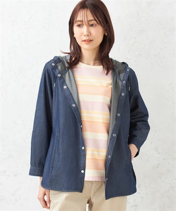 DECOY デニムフードシャツ_variationthumb_1