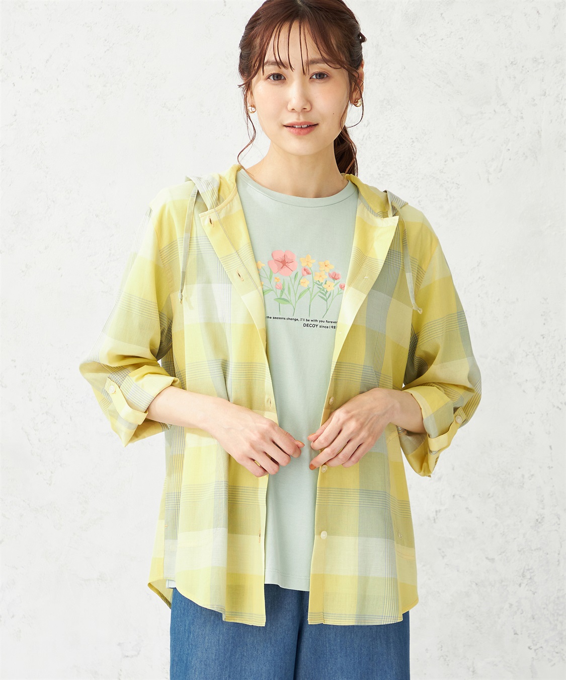 DECOY チェックシャツ羽織り_variation_2