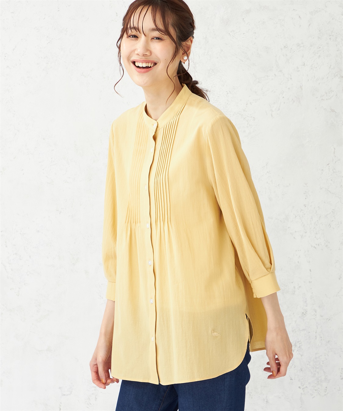 DECOY ピンタックブラウス_main