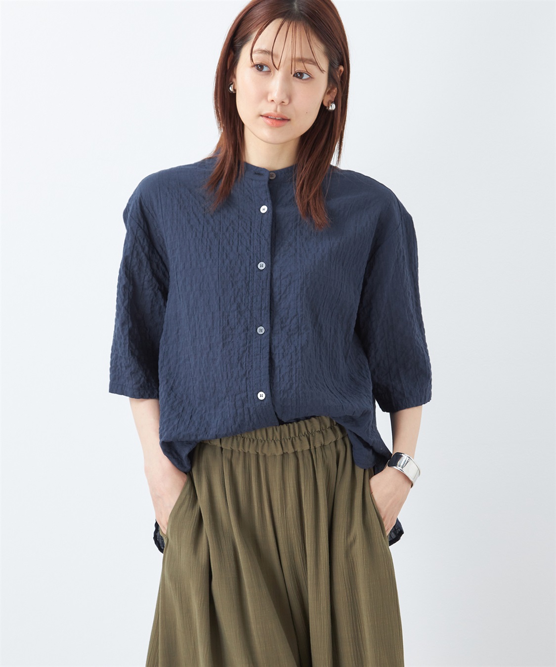 DECOY シャーリングブラウス_variation_3
