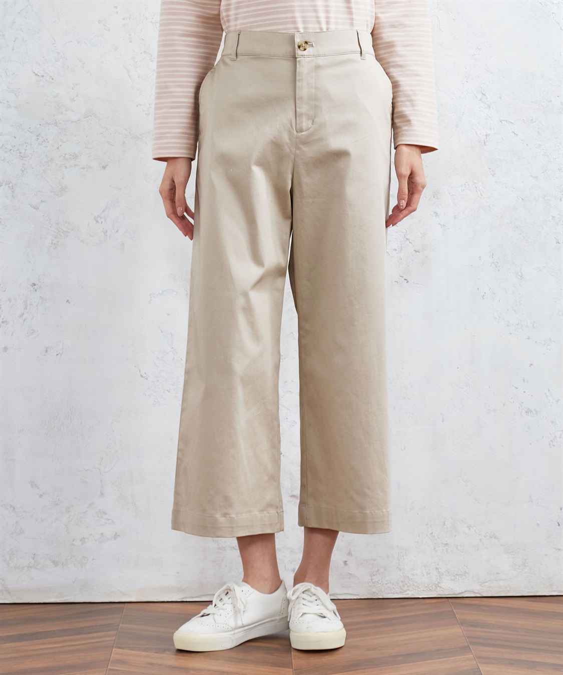 DECOY サテンストレッチワイドパンツ_variation_1