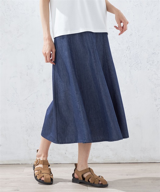 テンセルデニムスカート DECOY｜クロスプラス公式通販サイト