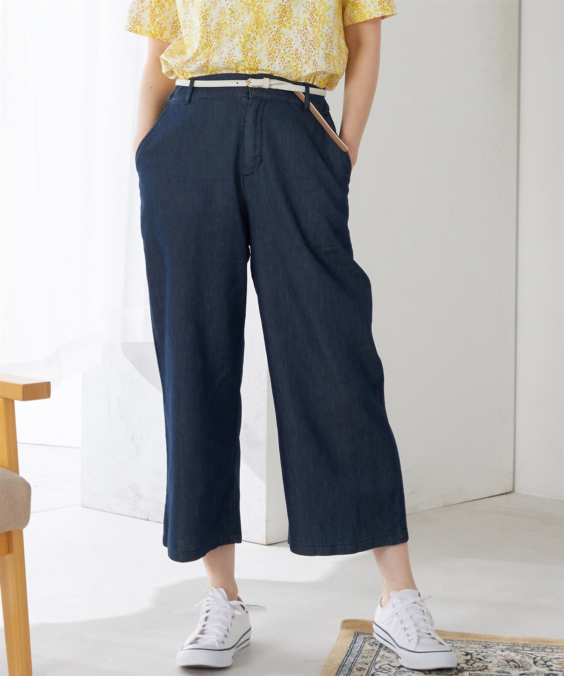 DECOY デニムワイドパンツ_main