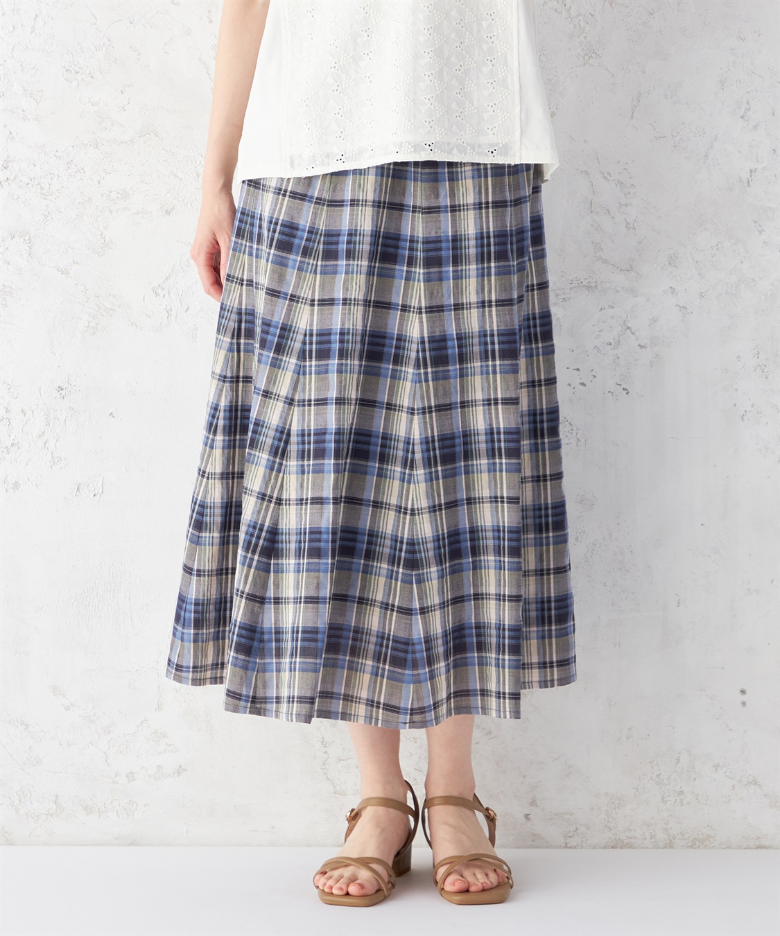 UNITED ARROWS マドラスチェックスカート 38 新品 UNITED ARROWS（ユナイテッドアローズ）の「UWSC マドラス