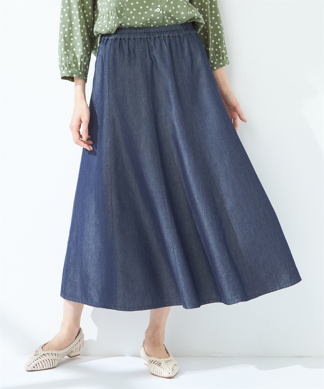 接触冷感】デニムスカート DECOY｜クロスプラス公式通販サイト