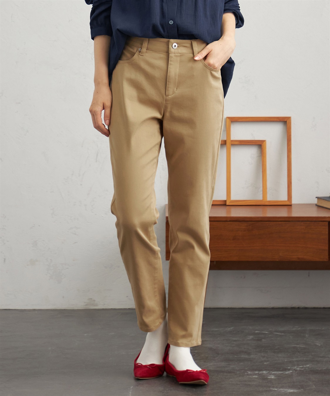 DECOY スリムストレートパンツ_main