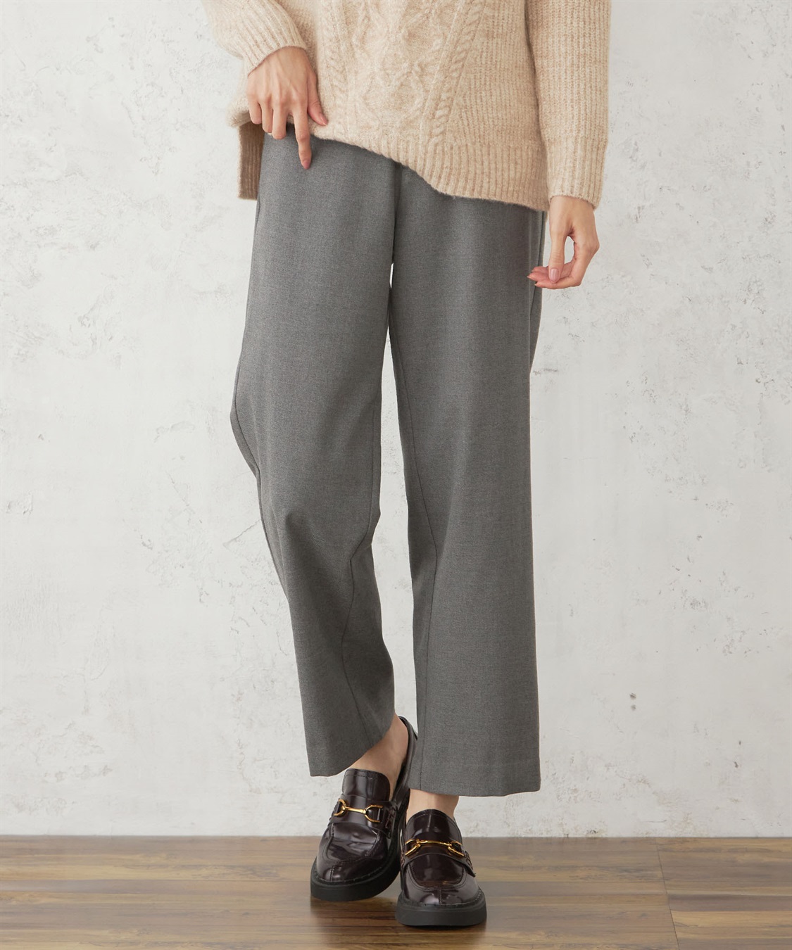 DECOY ストレッチストレートパンツ_variation_1