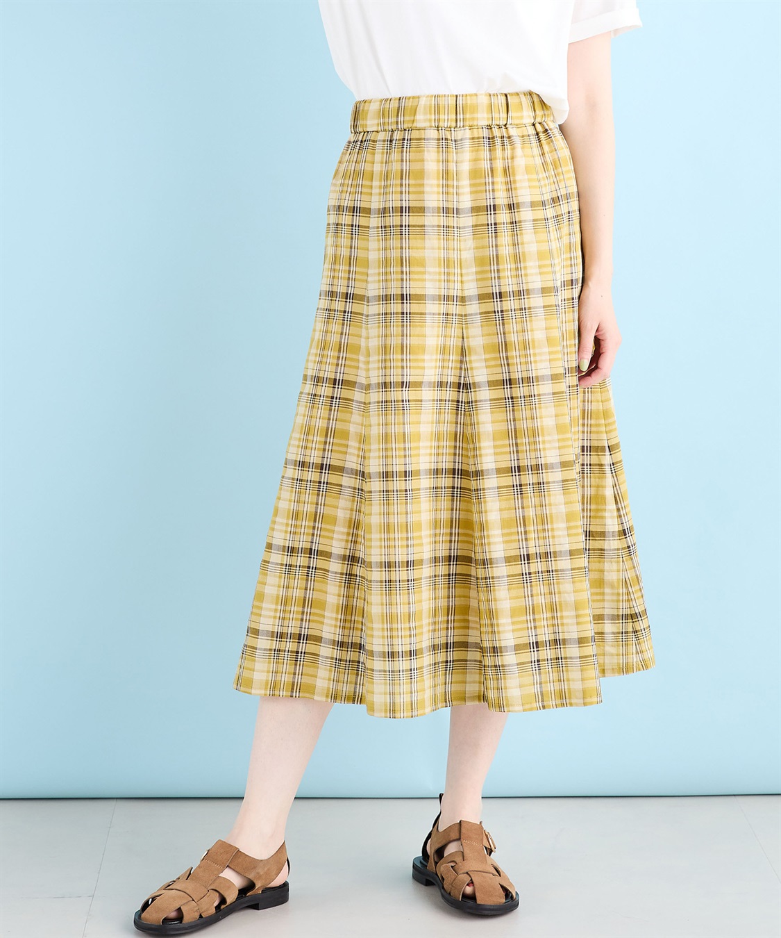 DECOY チェックスカート_main