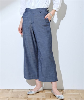 【冷感】シャンブレーパンツ(ネイビー-64cm)