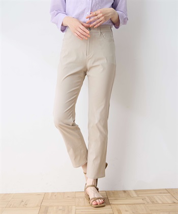 【冷感】ストレートパンツ(ベージュ-64cm)