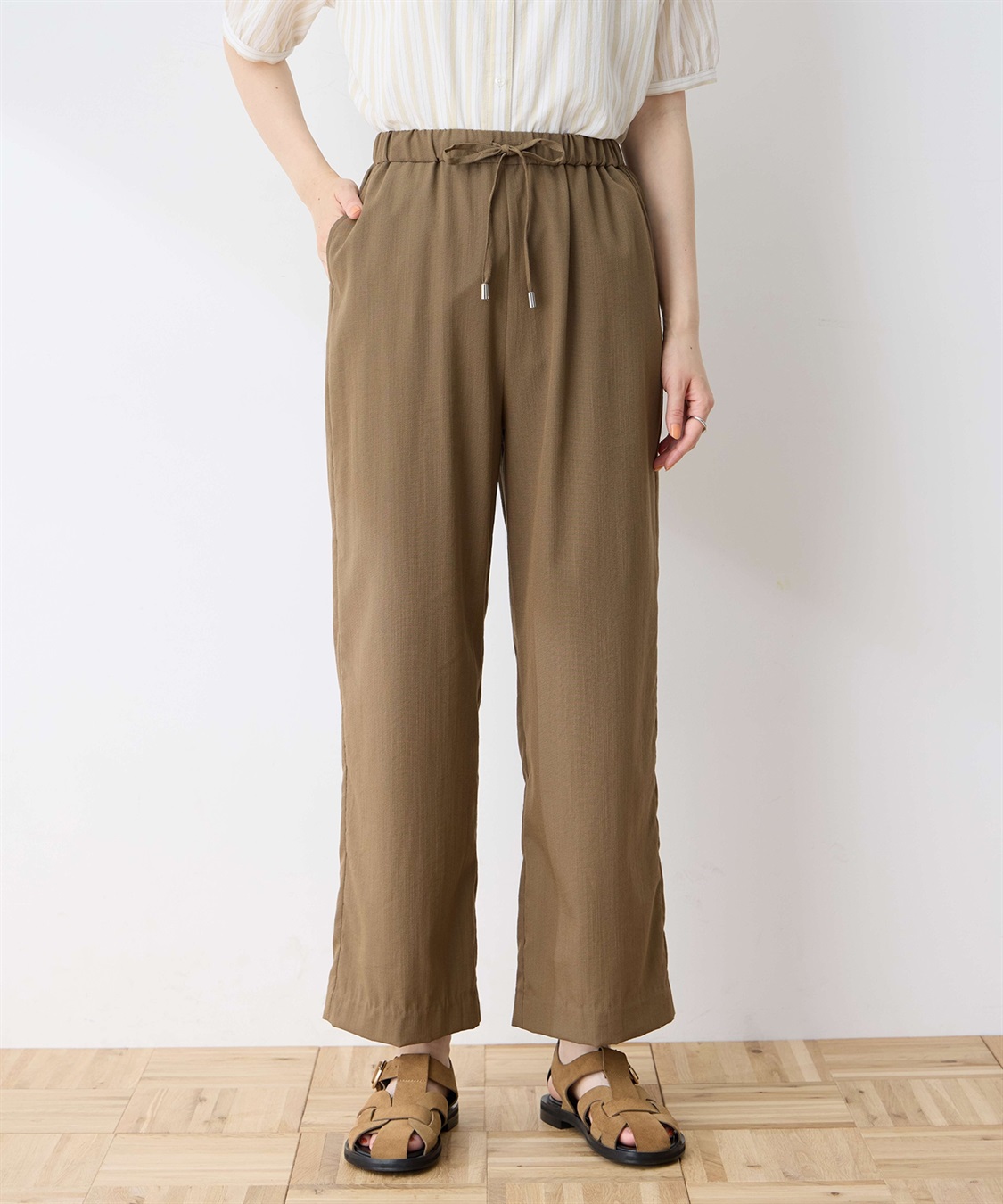 DECOY 【冷感】ウエストドロストパンツ_variation_2