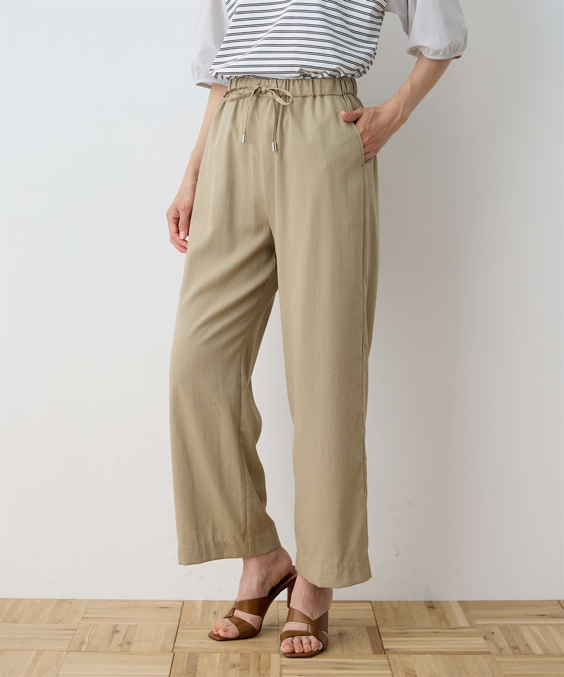 DECOY 【冷感】ウエストドロストパンツ_variation_3