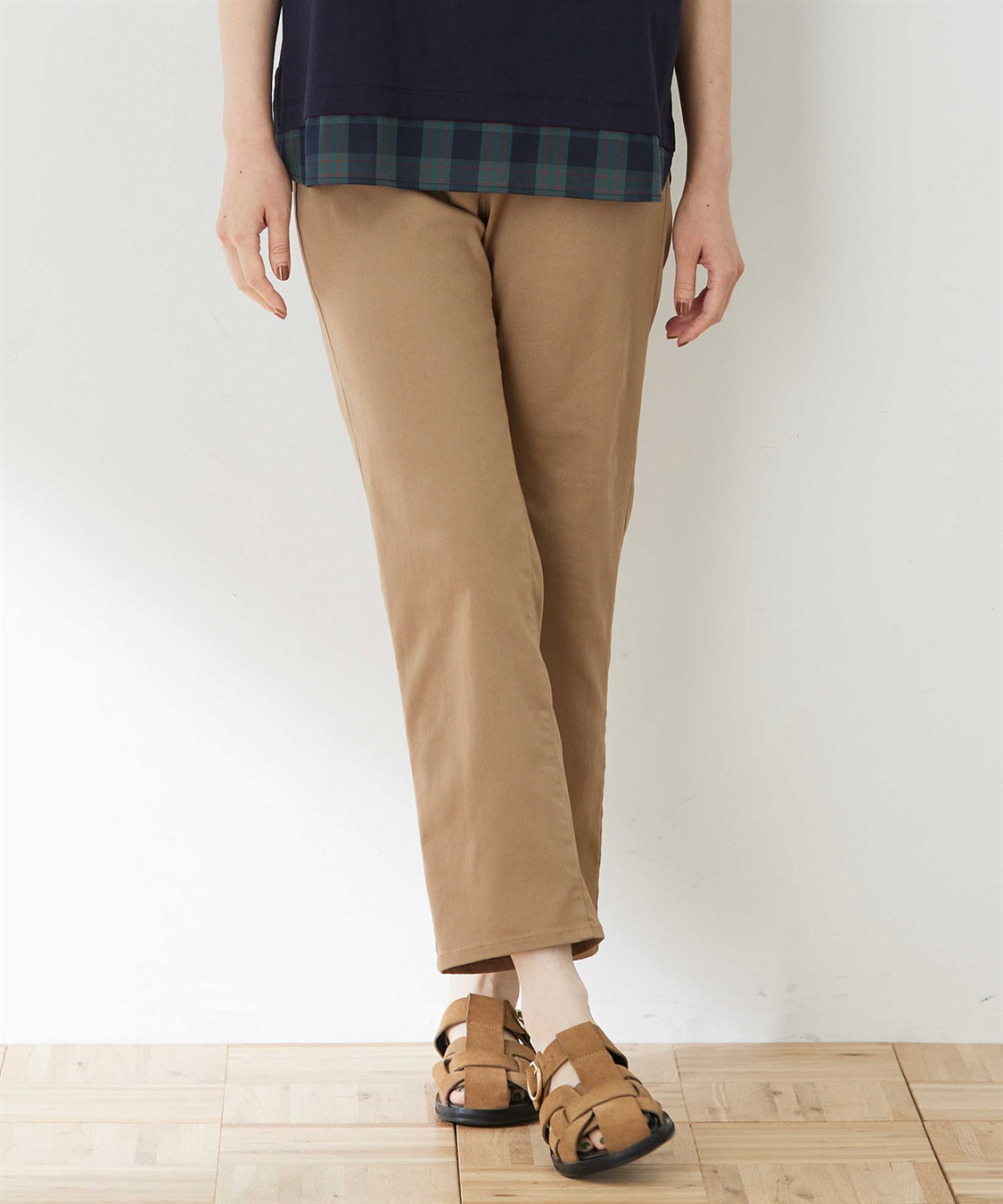 DECOY ストレッチストレートパンツ_main