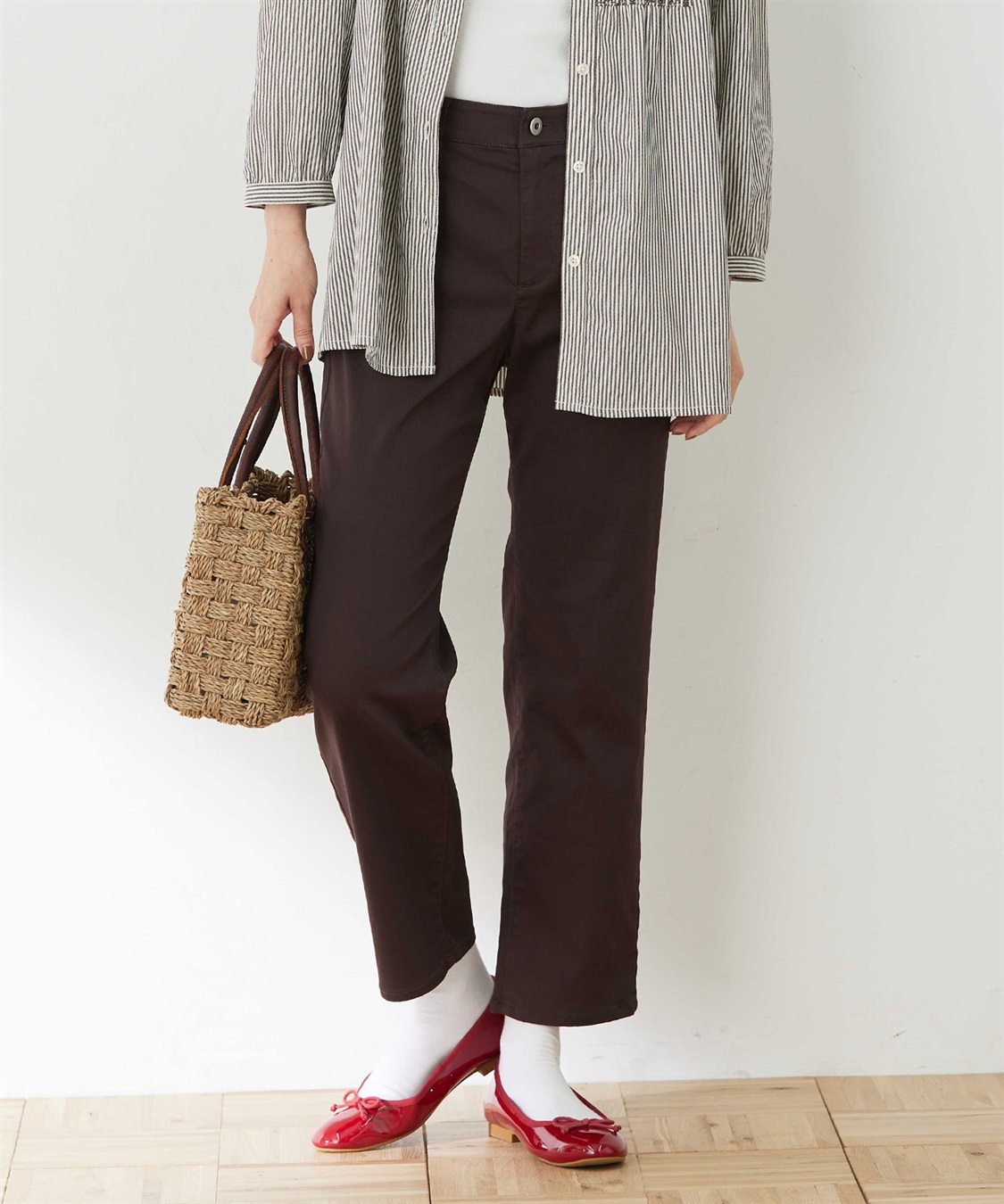 DECOY ストレッチストレートパンツ_variation_1