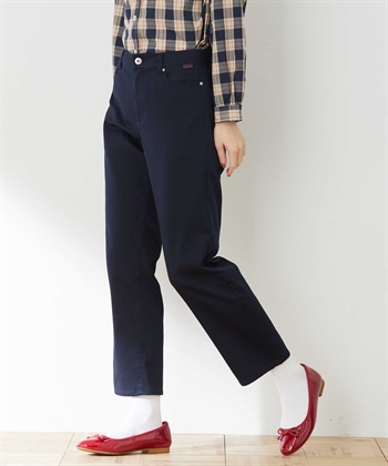 ストレッチストレートパンツ(ネイビー-64cm)