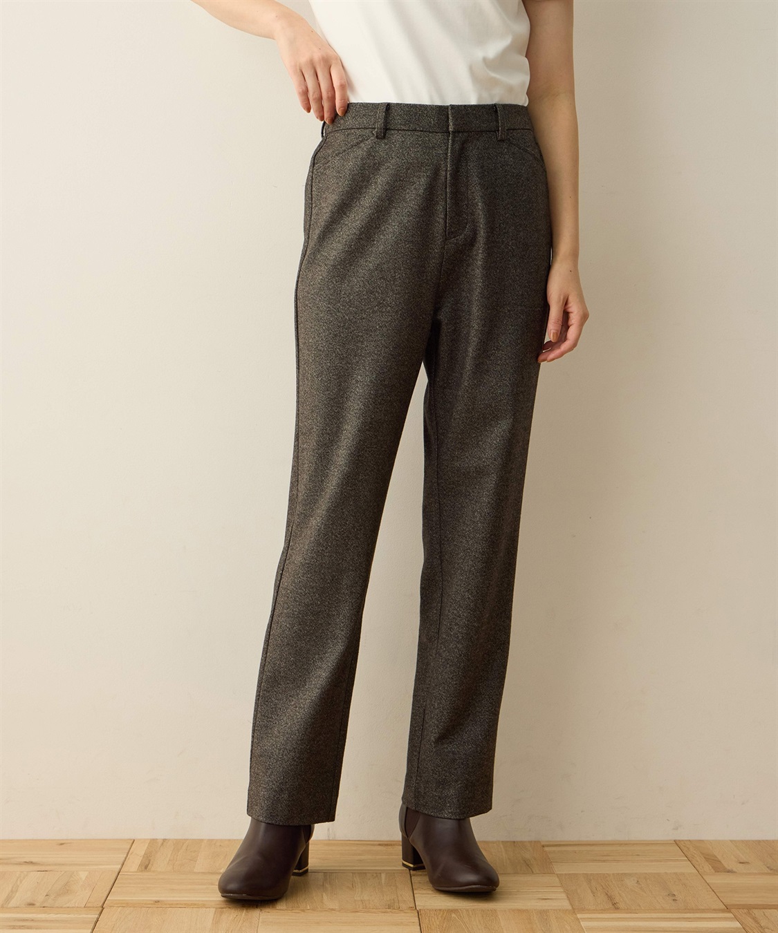 DECOY 裏起毛テーパードパンツ_variation_2