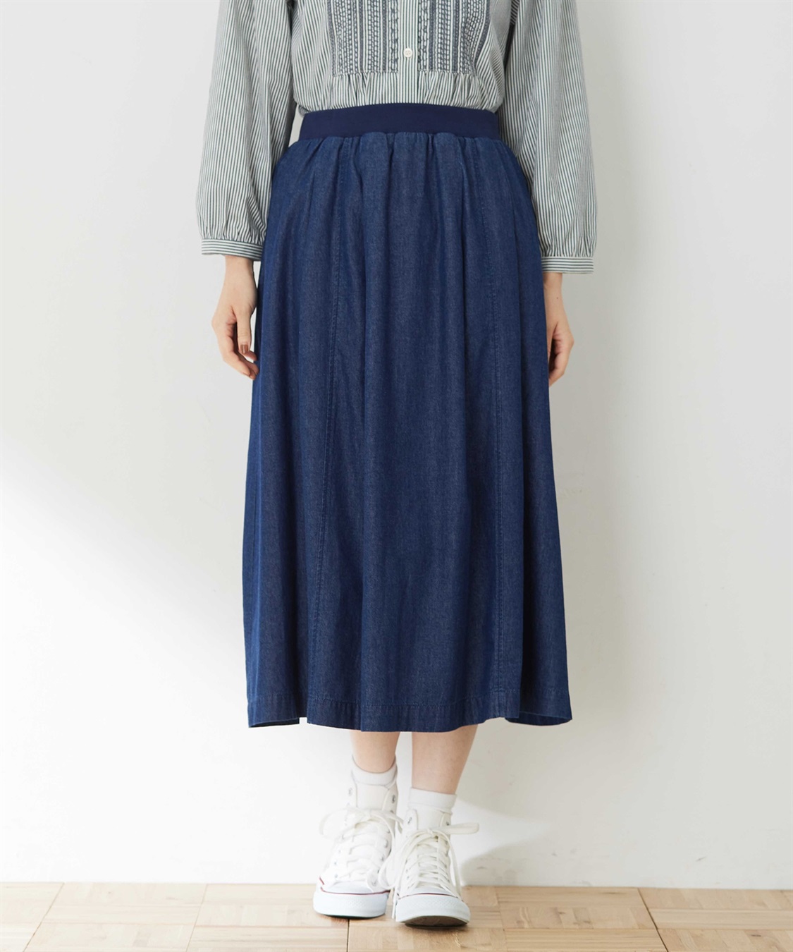 DECOY フレアデニムスカート_main