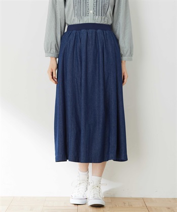 DECOY フレアデニムスカート