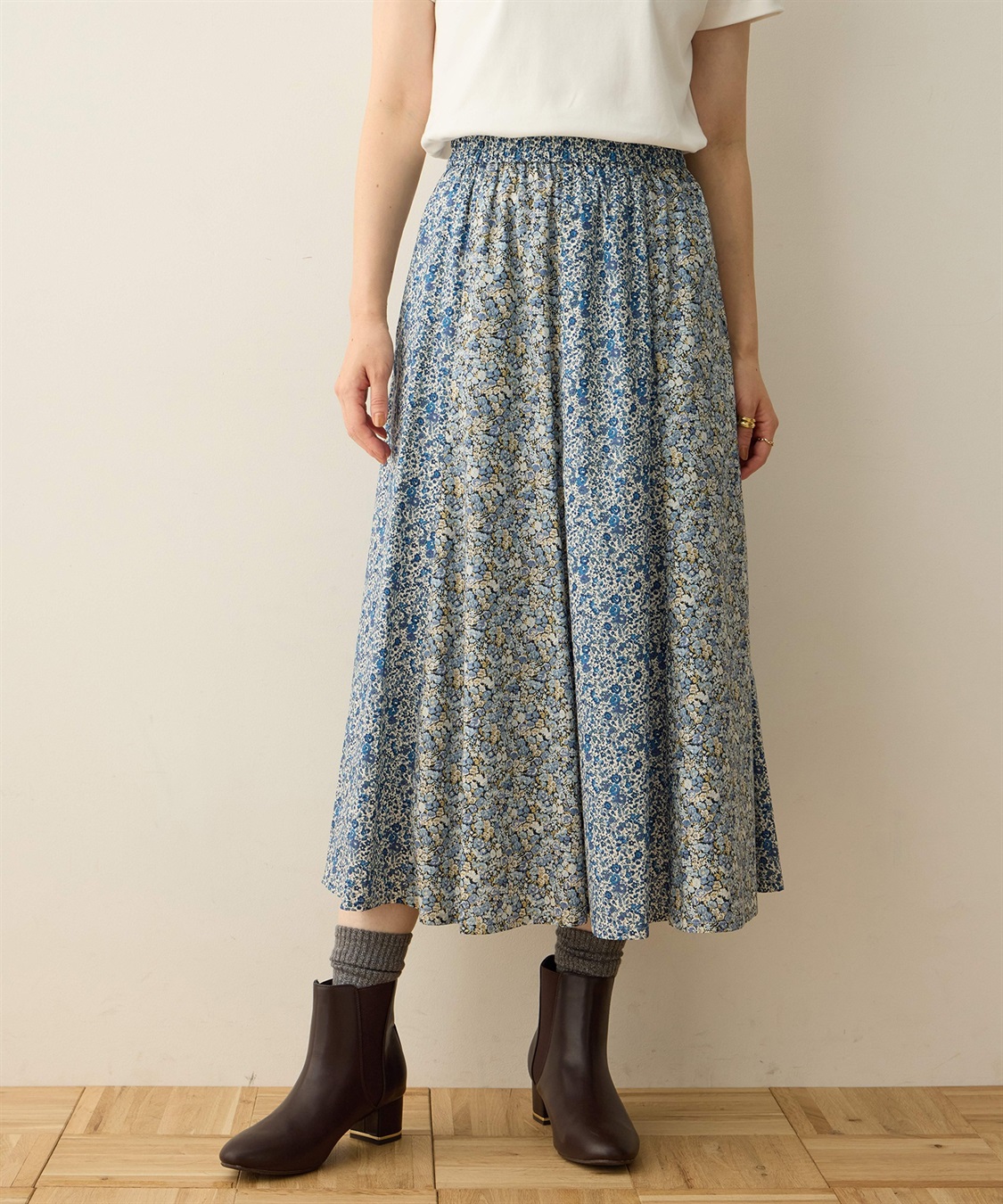 DECOY リバティプリントスカート_main