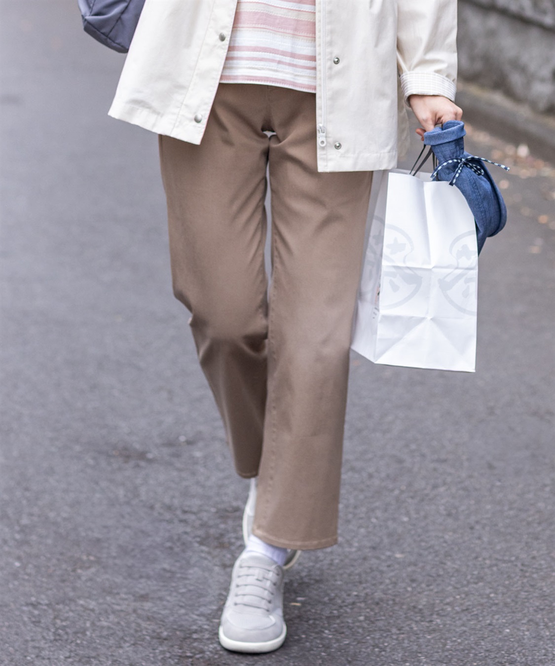 DECOY ストレッチストレートパンツ【接触冷感】_main