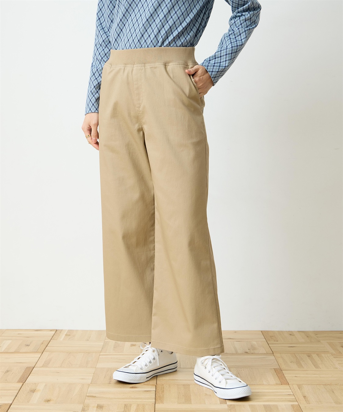 ストレッチワイドパンツ DECOY｜クロスプラス公式通販サイト