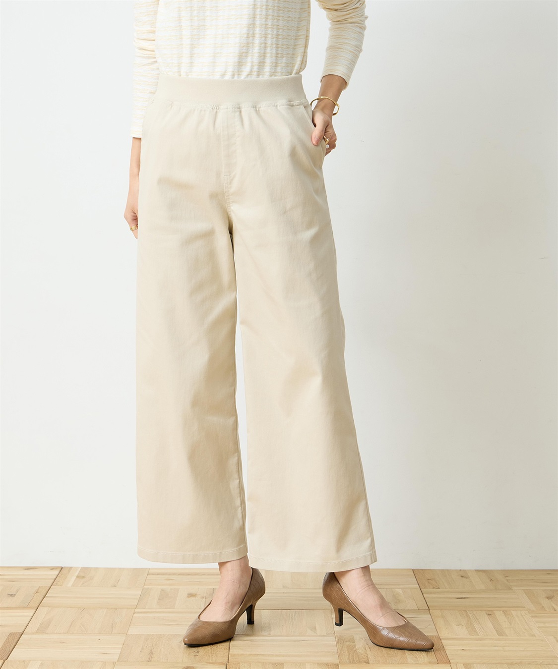 DECOY ストレッチワイドパンツ_variation_1