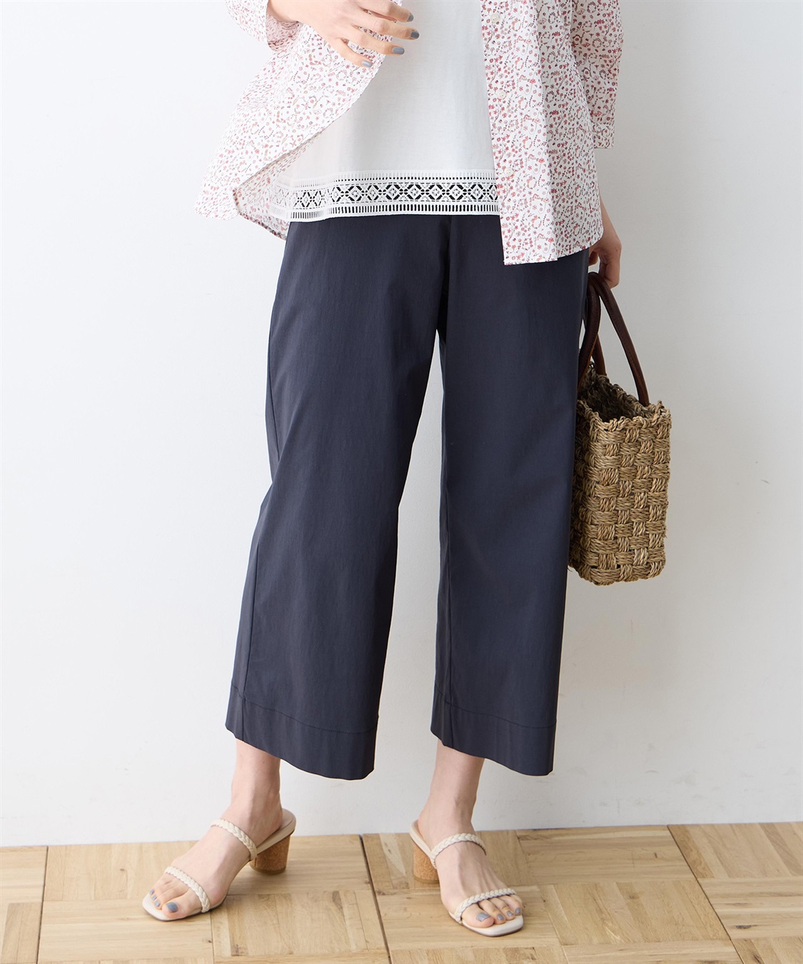 DECOY ストレッチワイドパンツ【接触冷感】【ウォッシャブル】_variation_5