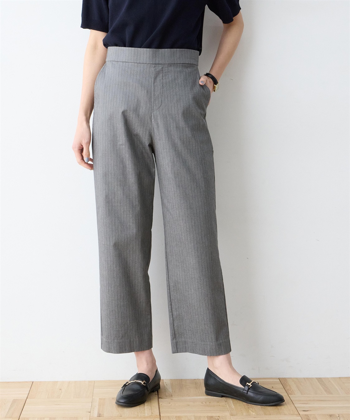 DECOY ストレッチストレートパンツ【接触冷感】【ウォッシャブル】_main