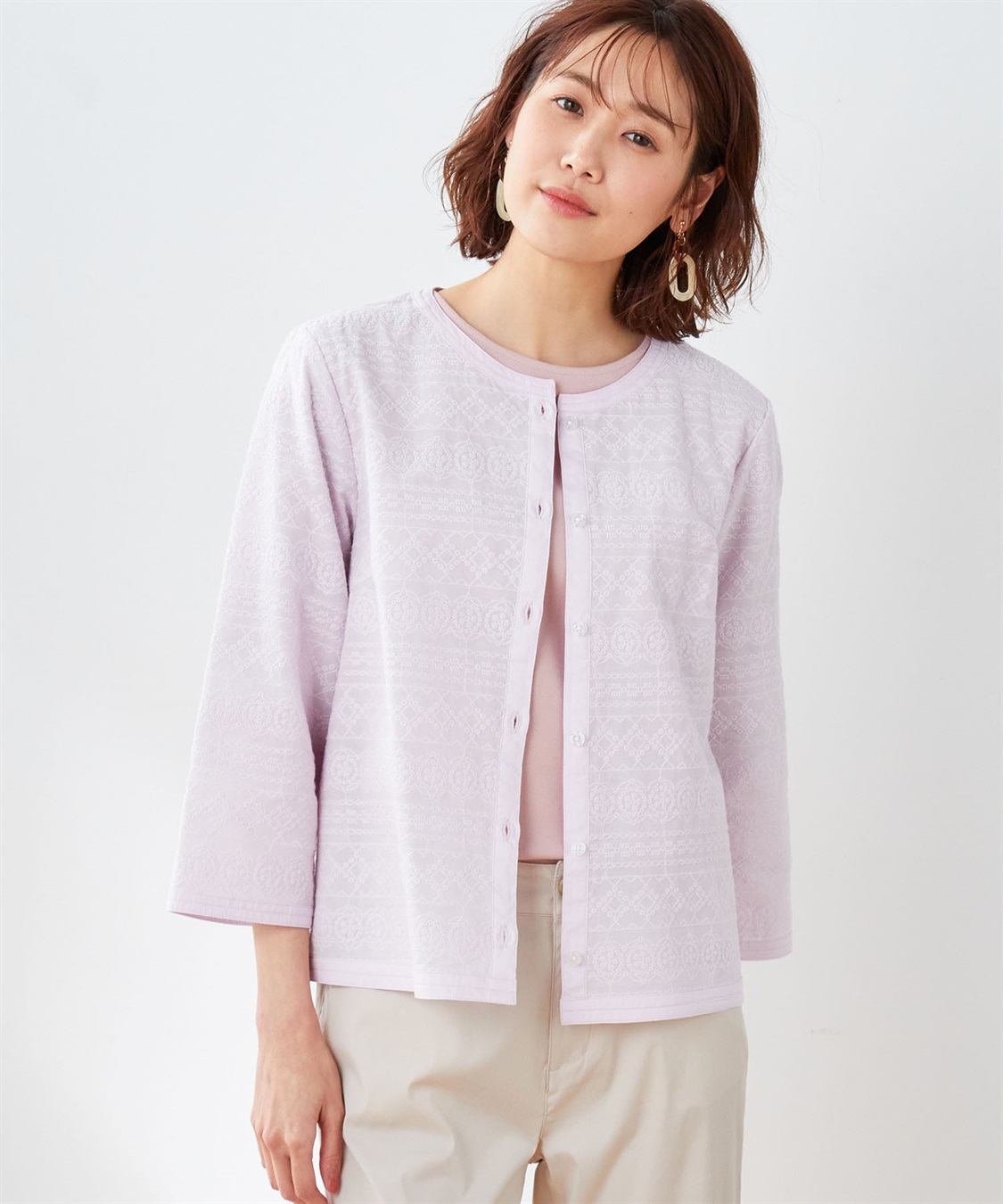 DECOY 【オーガニックコットン】刺しゅうジャケット_main