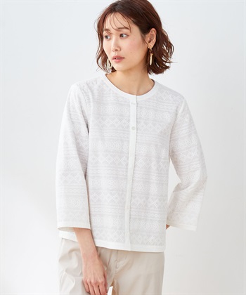 DECOY 【オーガニックコットン】刺しゅうジャケット_variationthumb_1