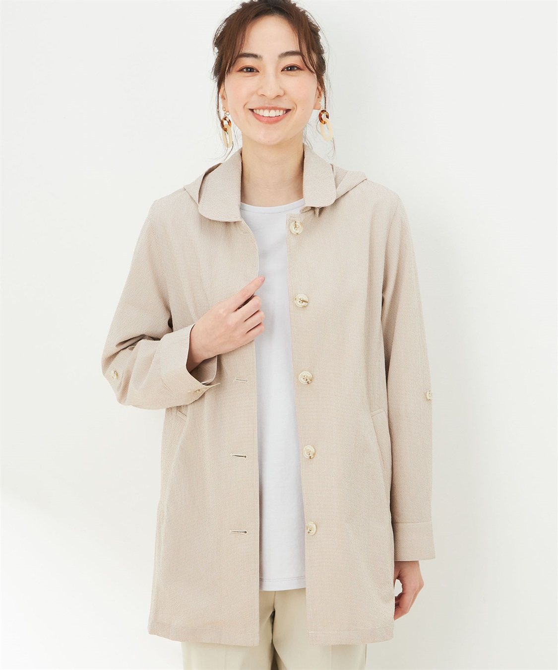 DECOY ギンガムチェックライトジャケット_main