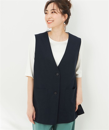 DECOY リネンブレンドジレ_variationthumb_2