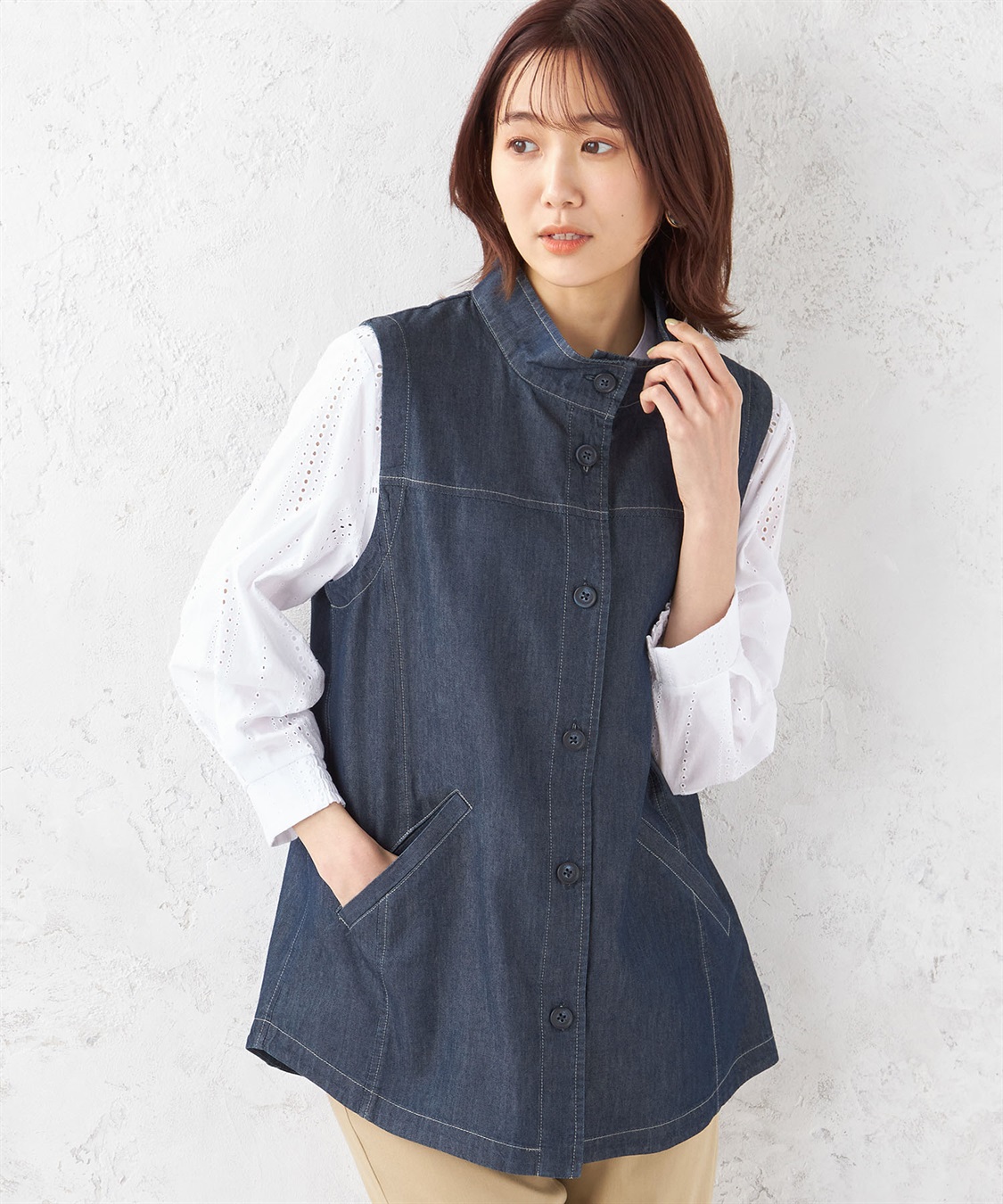 DECOY デニムジレ_variation_1