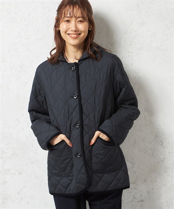 パイピングキルトコート(ネイビー-9号)