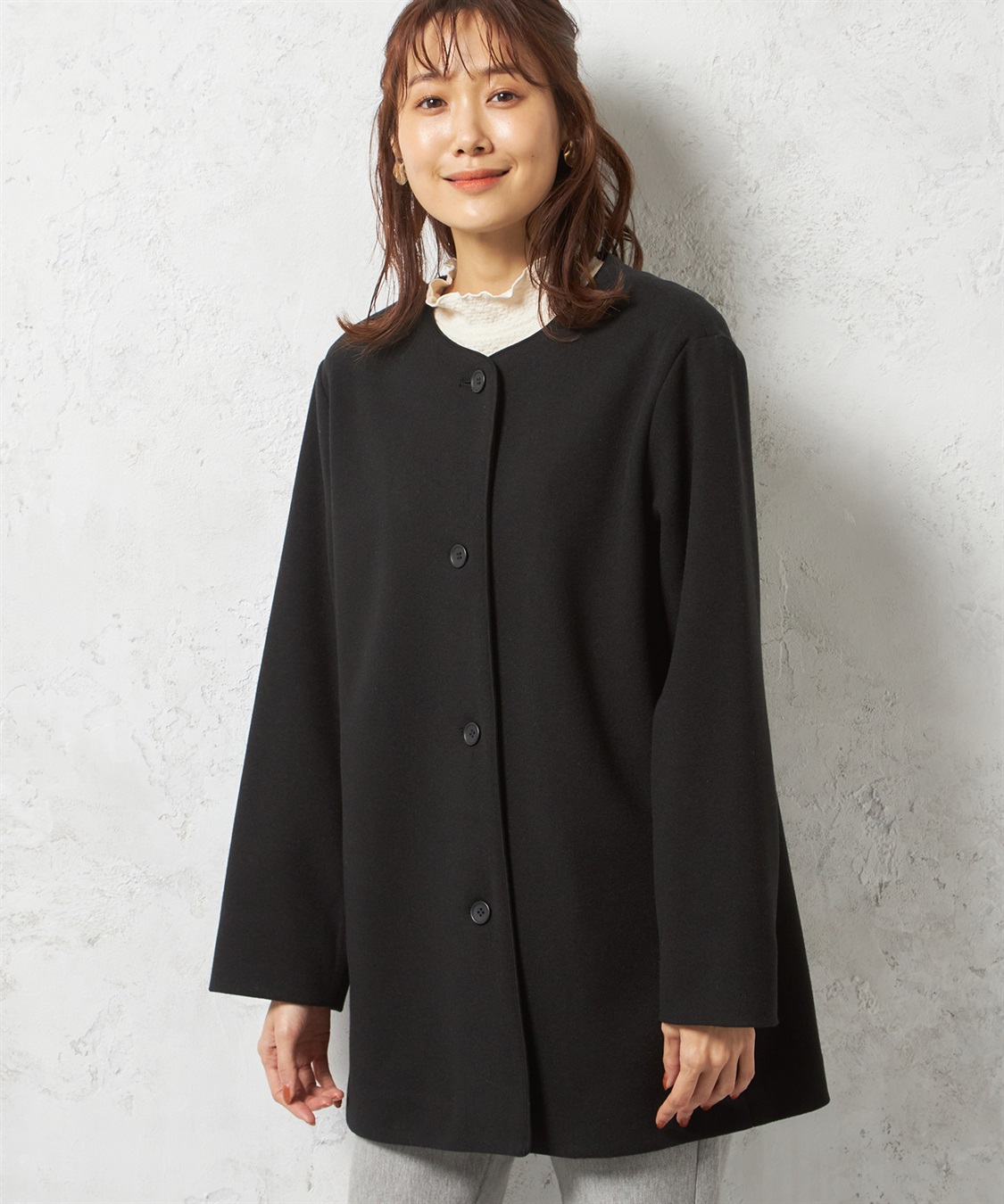 DECOY ウーレットノーカラーコート_variation_2