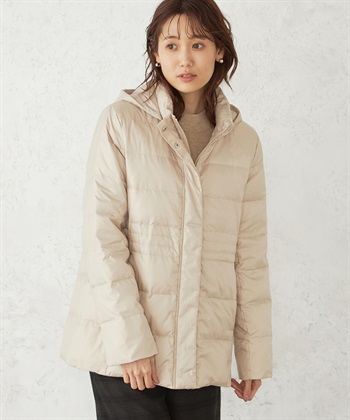 はっ水ダウンコート(ベージュ-9号)