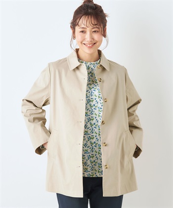ステンカラーコート(ベージュ-9号)