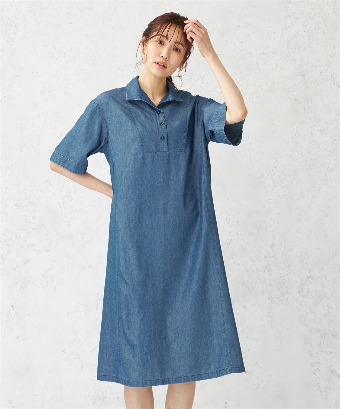 DECOY 【冷感】デニムワンピース_variation_1