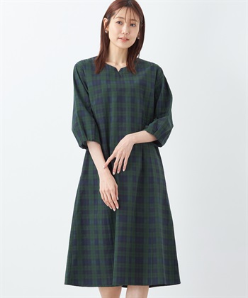 DECOY サッカーチェックワンピース_variationthumb_1