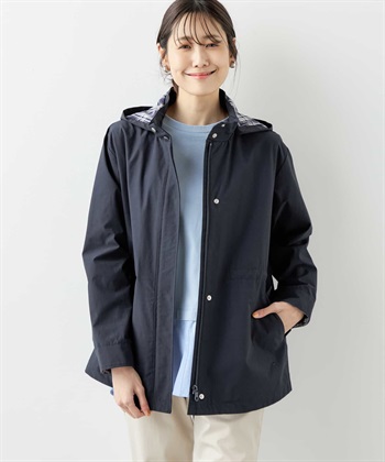 【はっ水・防花粉】マウンテンパーカー(ネイビー-9号)