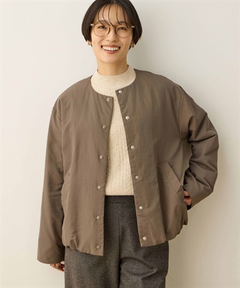 スーパーウォームショートコート【発熱中綿】【軽量】(カーキ-9号)