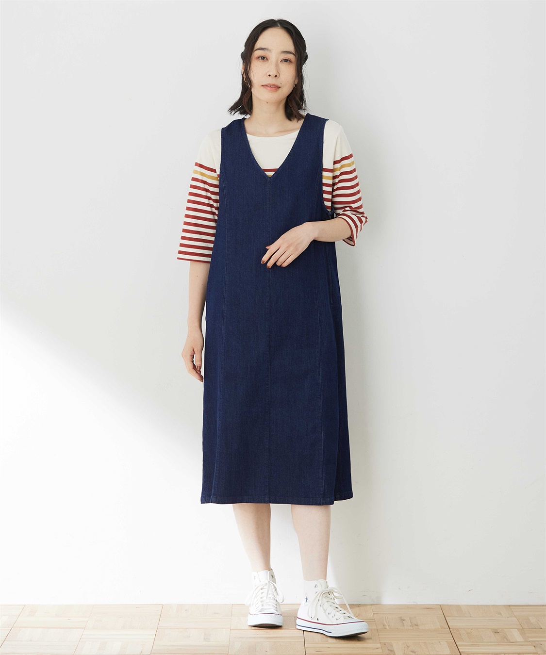 DECOY デニムジャンパースカート_variation_1